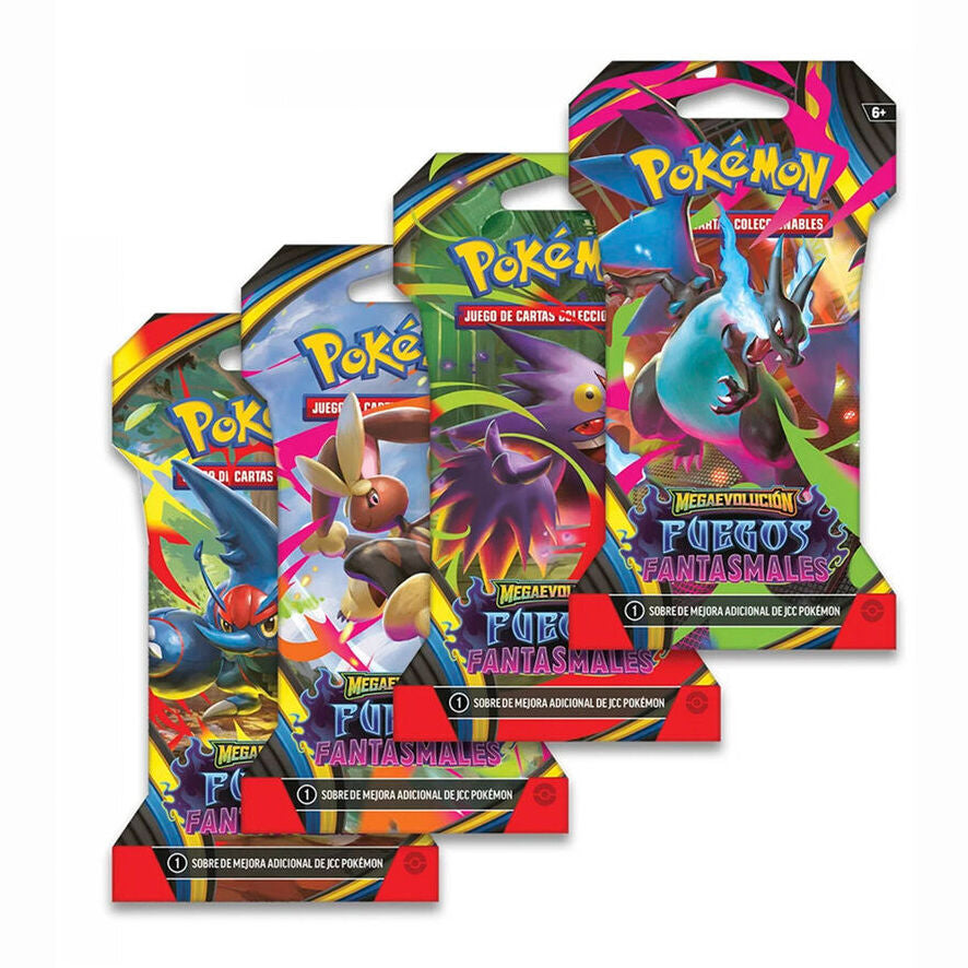pokemon ghostfire latin american card envelope with sleeve