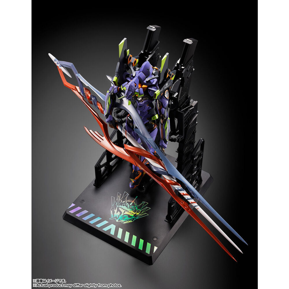 Figura Build Eva Test Type 01 30th com a Lança de Gaius Neon Genesis Evangelion 22cm