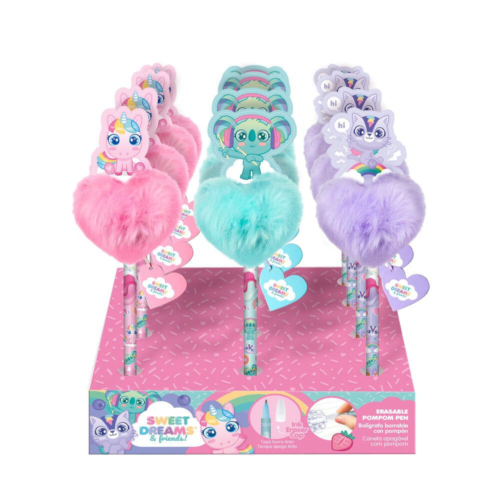 Sweet Dreams & Friends 3D Aufsatz Pompon Stift sortiert