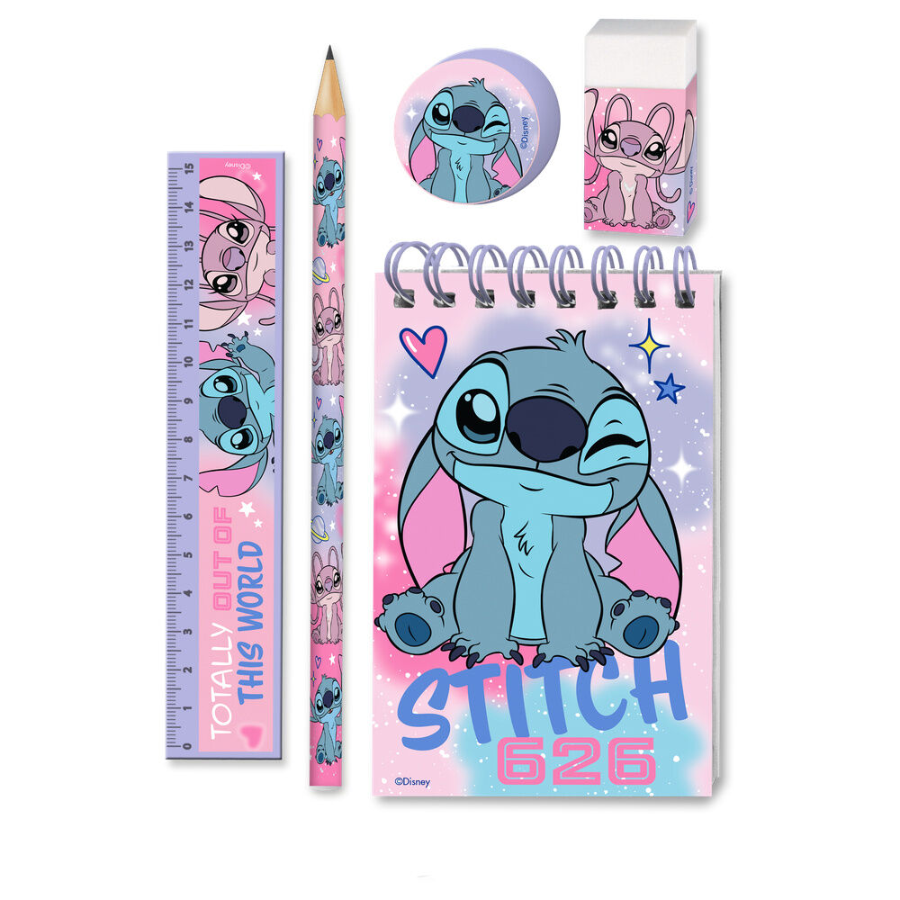 Stitch Disney Schreibwarenset 5 teilig