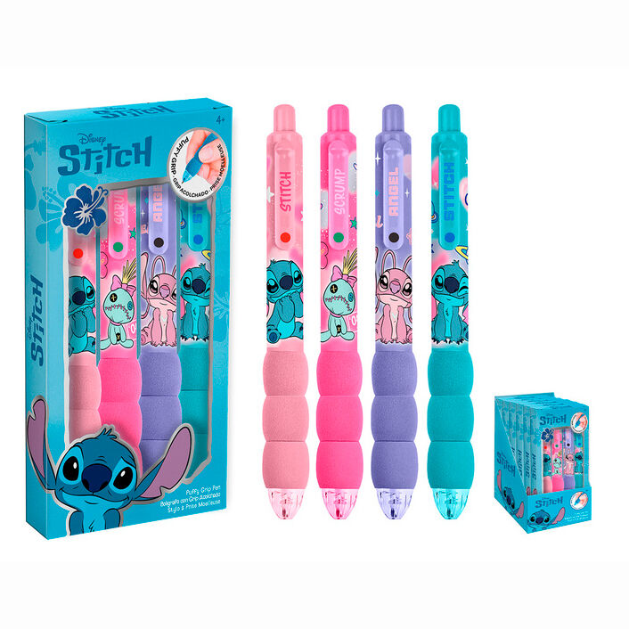 blister of 4 stitch disney pens