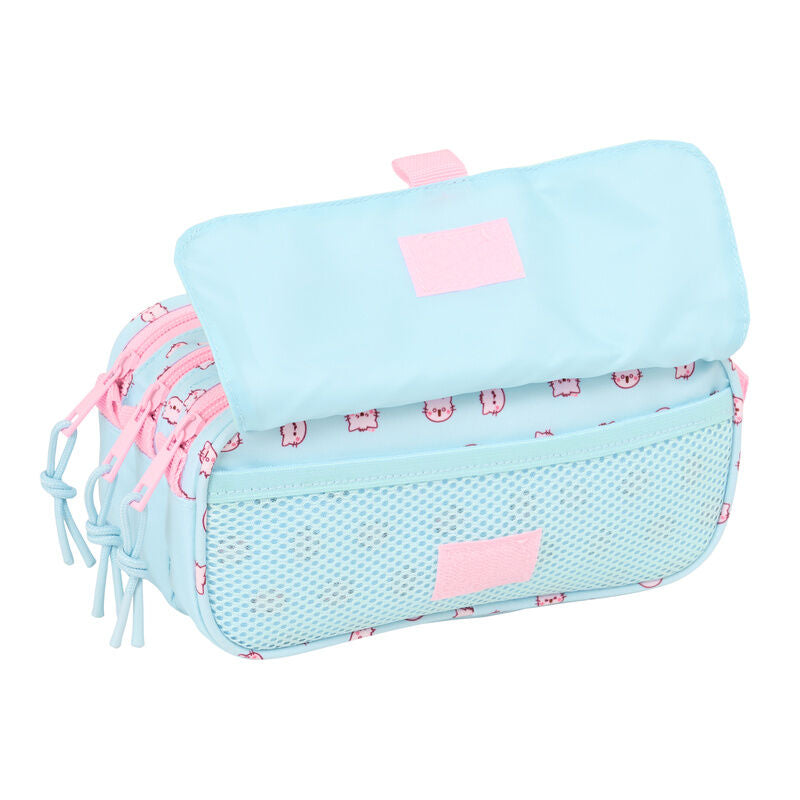 Astuccio triplo Pembe The Pink Cat