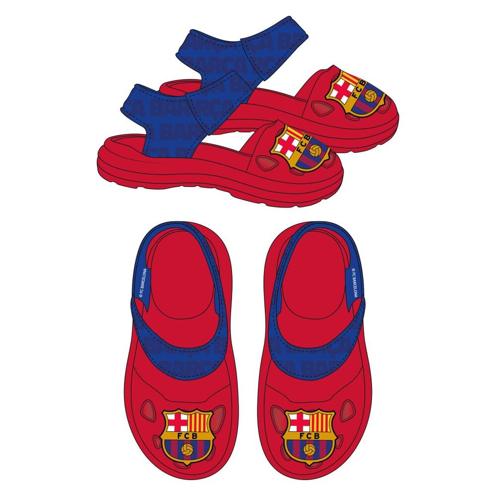 fc barcelona sandals