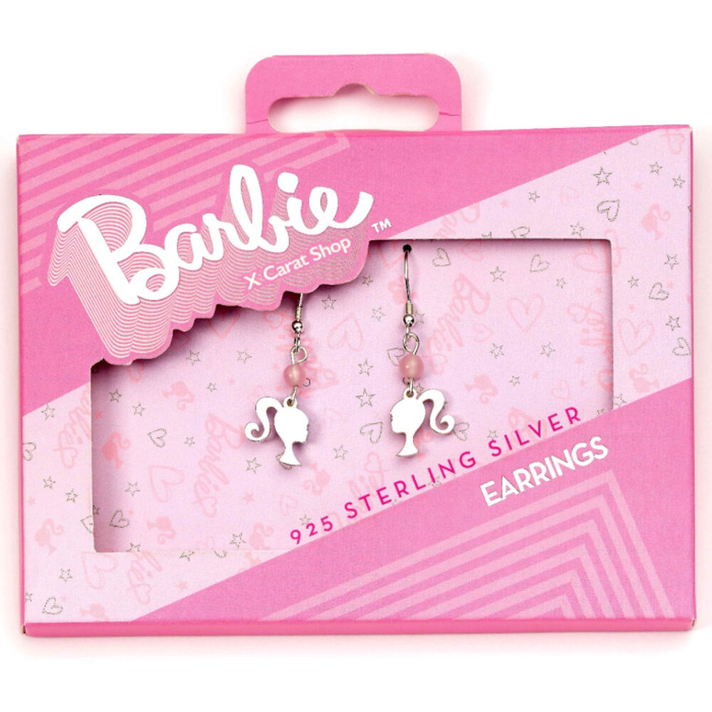 Silhouette Barbie silver earrings