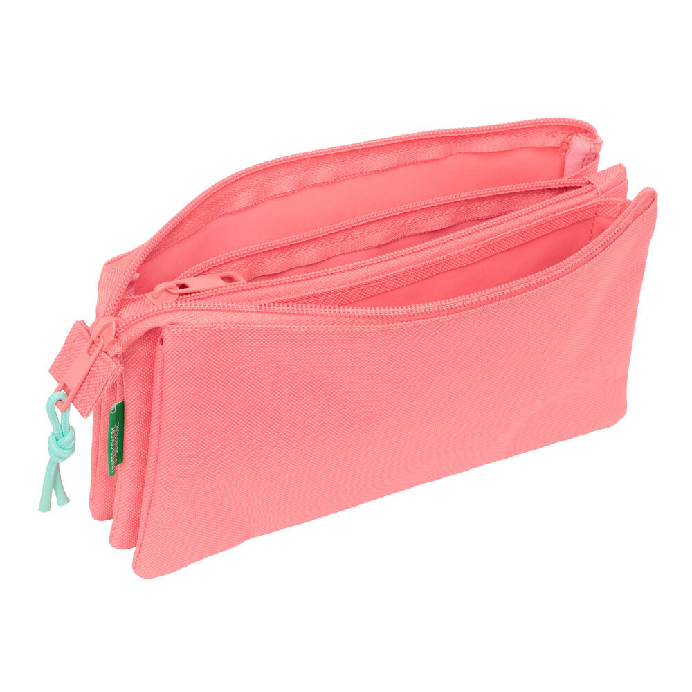 Estuche triple para lápices Coral Benetton