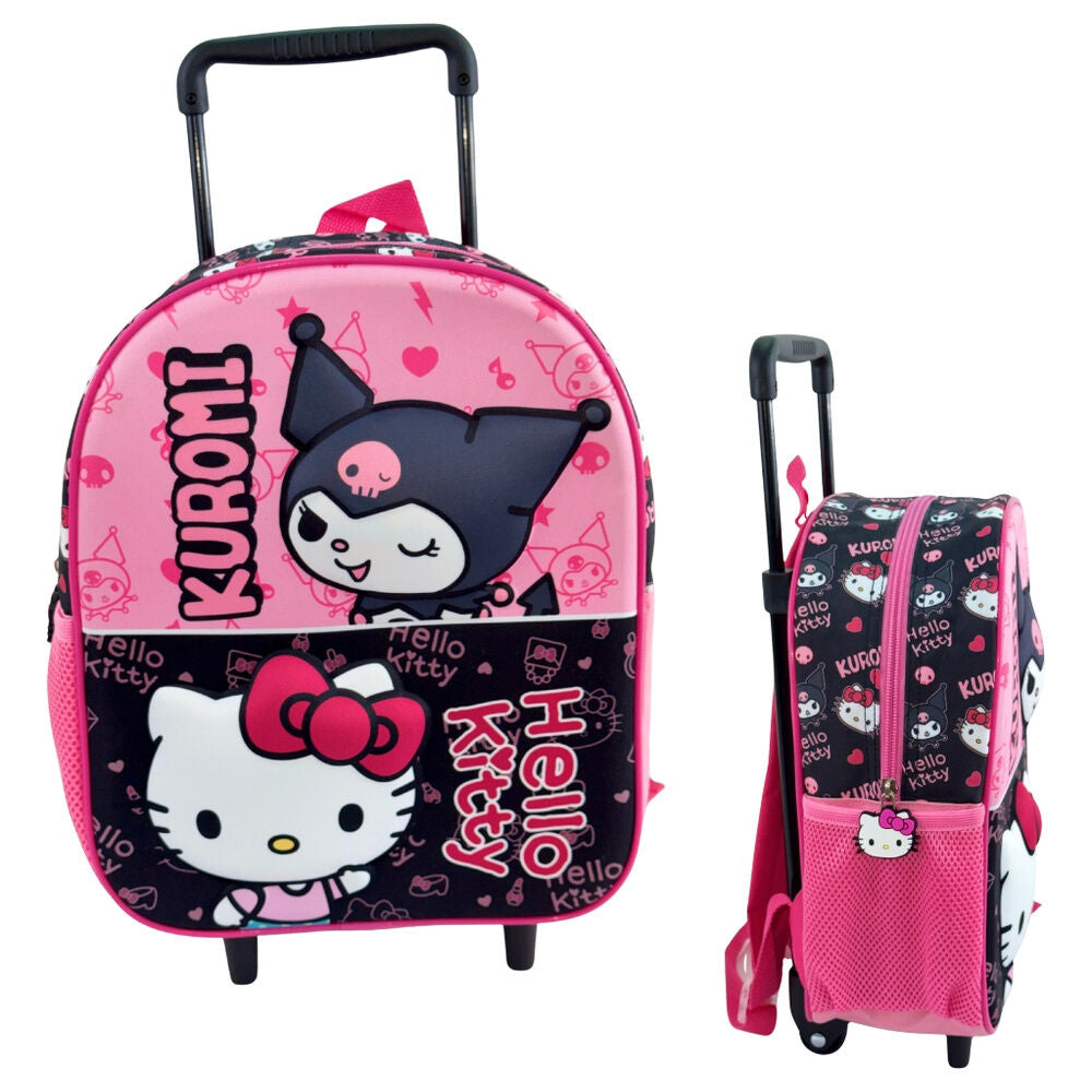 kuromi & hello kitty 3d trolley 32cm
