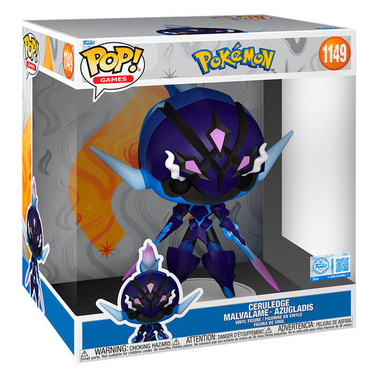 Figura POP gigante de Pokémon Ceruledge Malvalame Azugladis Exclusiva 25cm