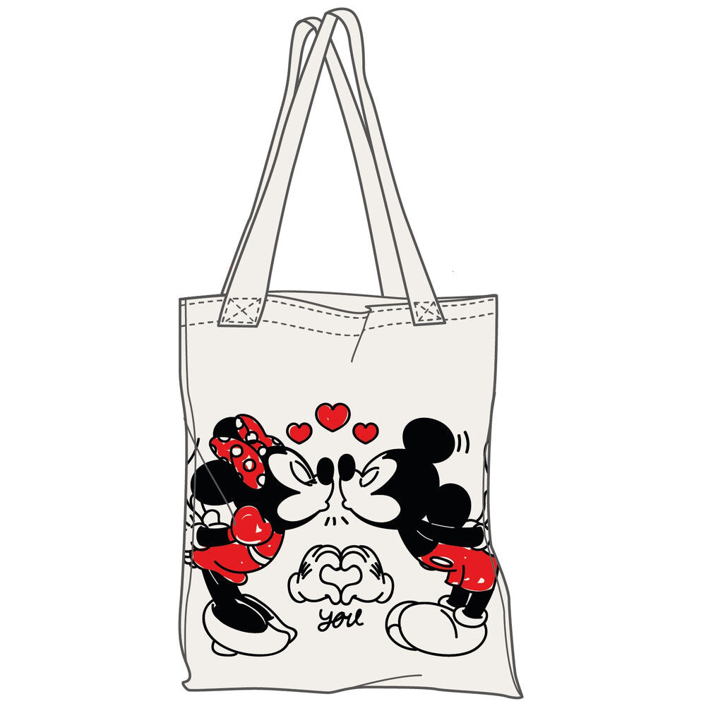 mickey & minnie disney shopping bag