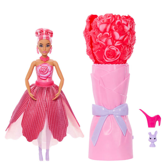 Lalka Barbie Pop z płatkami czerwonej róży