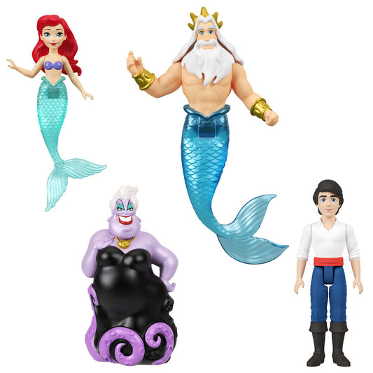 blister pack of 4 figures the little mermaid disney