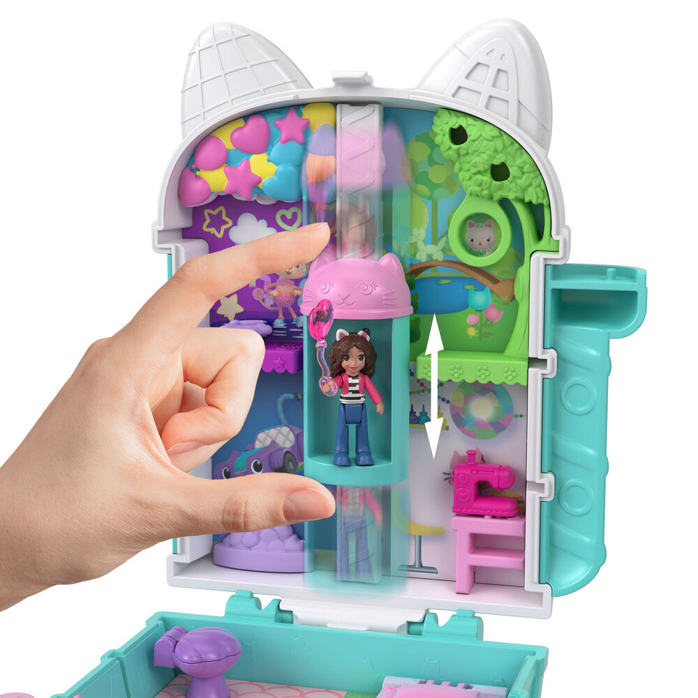 Cofanetto del tesoro Polly Pocket della casa delle bambole di Gabby