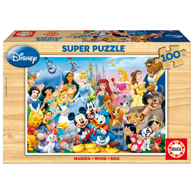 disney's wonderful world wooden puzzle 100pcs