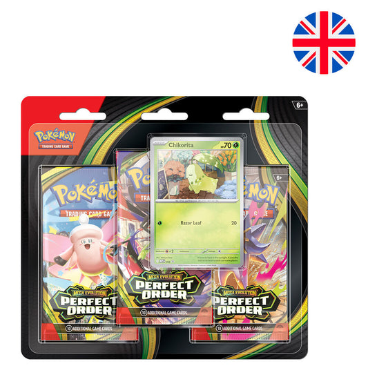 blister pack of 3 perfect balance pokemon cards (english)