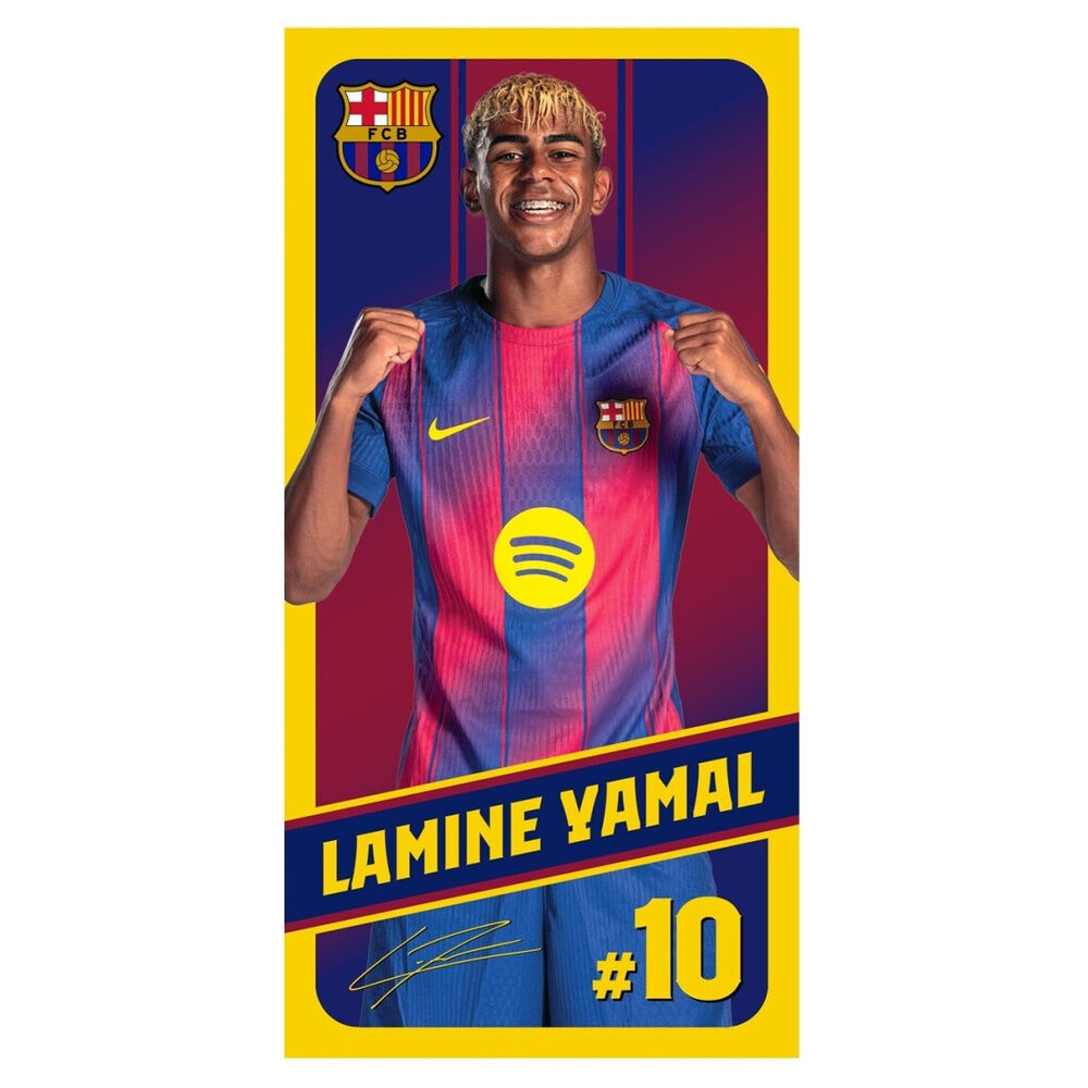 Lamine Yamal F.C Barcelona microfiber towel