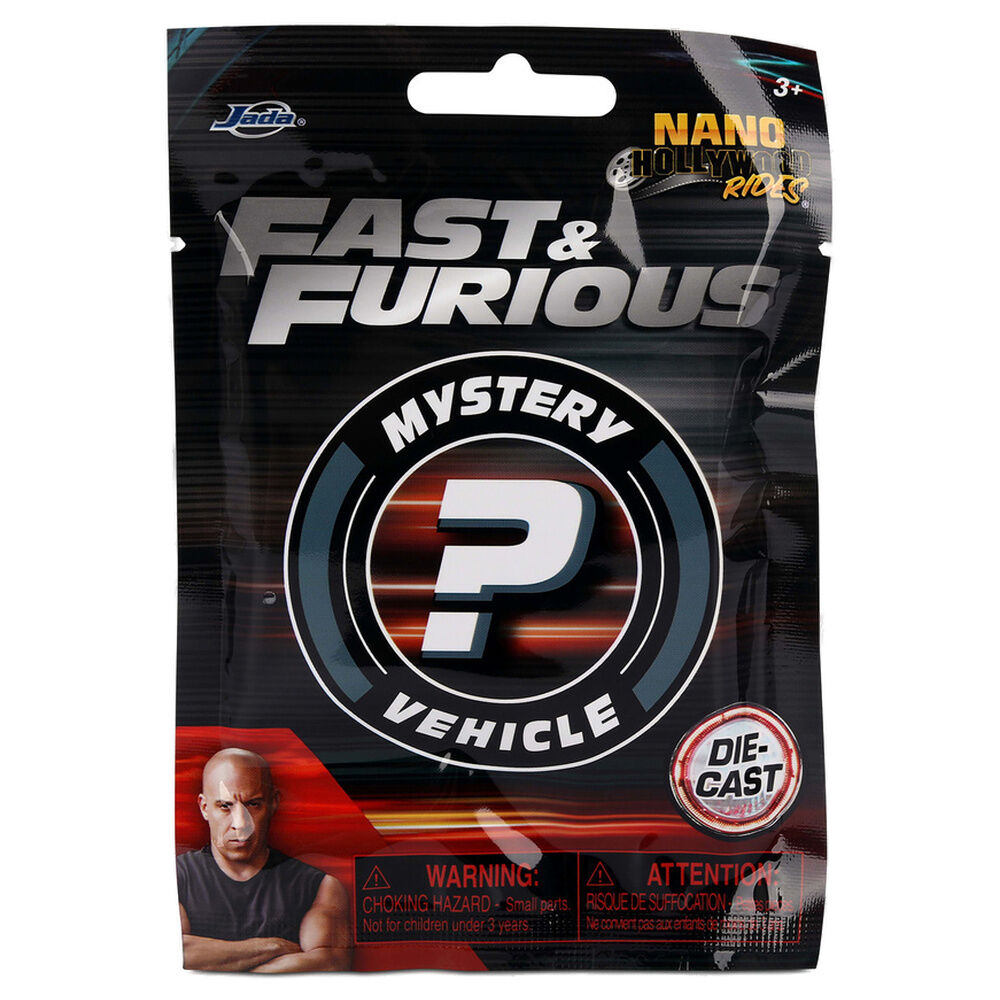 Voitures surprises Fast & Furious en métal moulé sous pression de 4 cm assorties