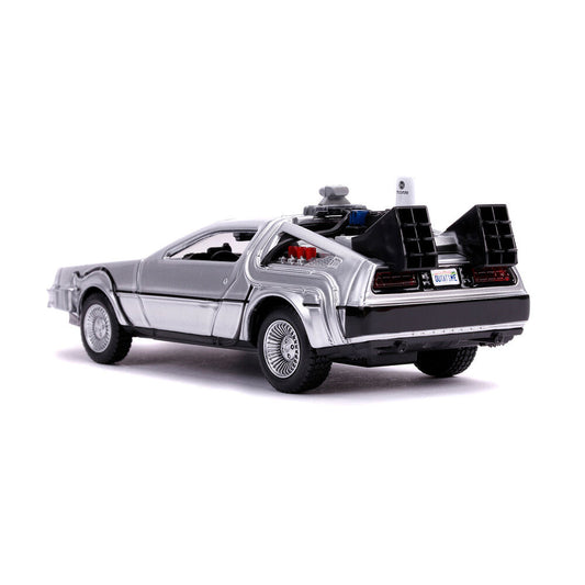 Replika samochodu DLorean Time Machine z filmu Powrót do przyszłości II