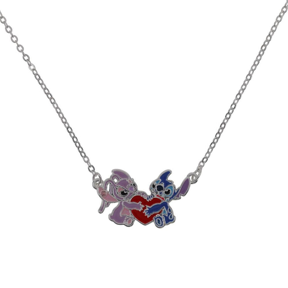 disney angel & stitch pendant