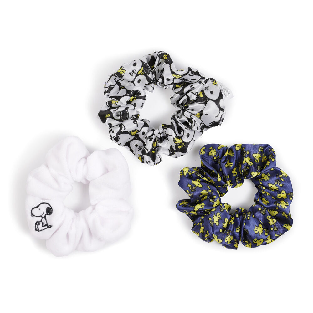 set of 3 snoopy peanuts scrunchies