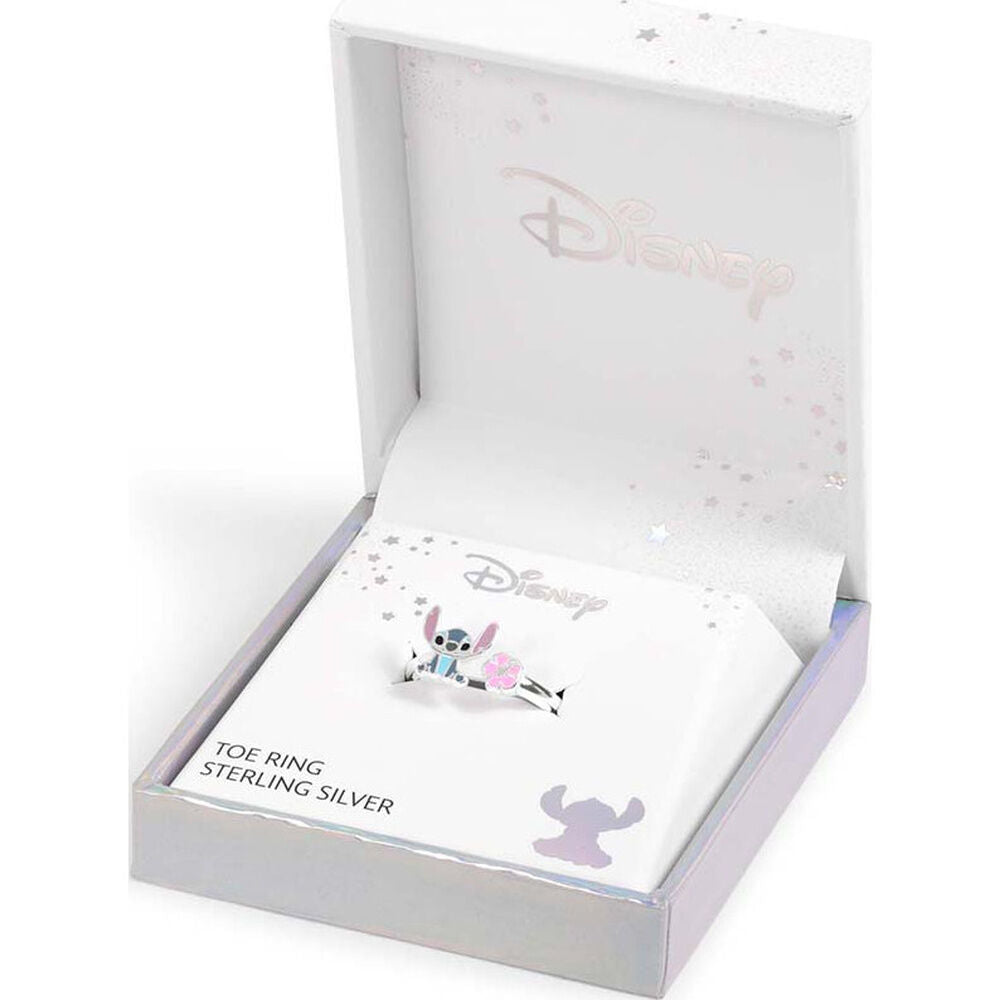 Stitch Disney silver toe ring