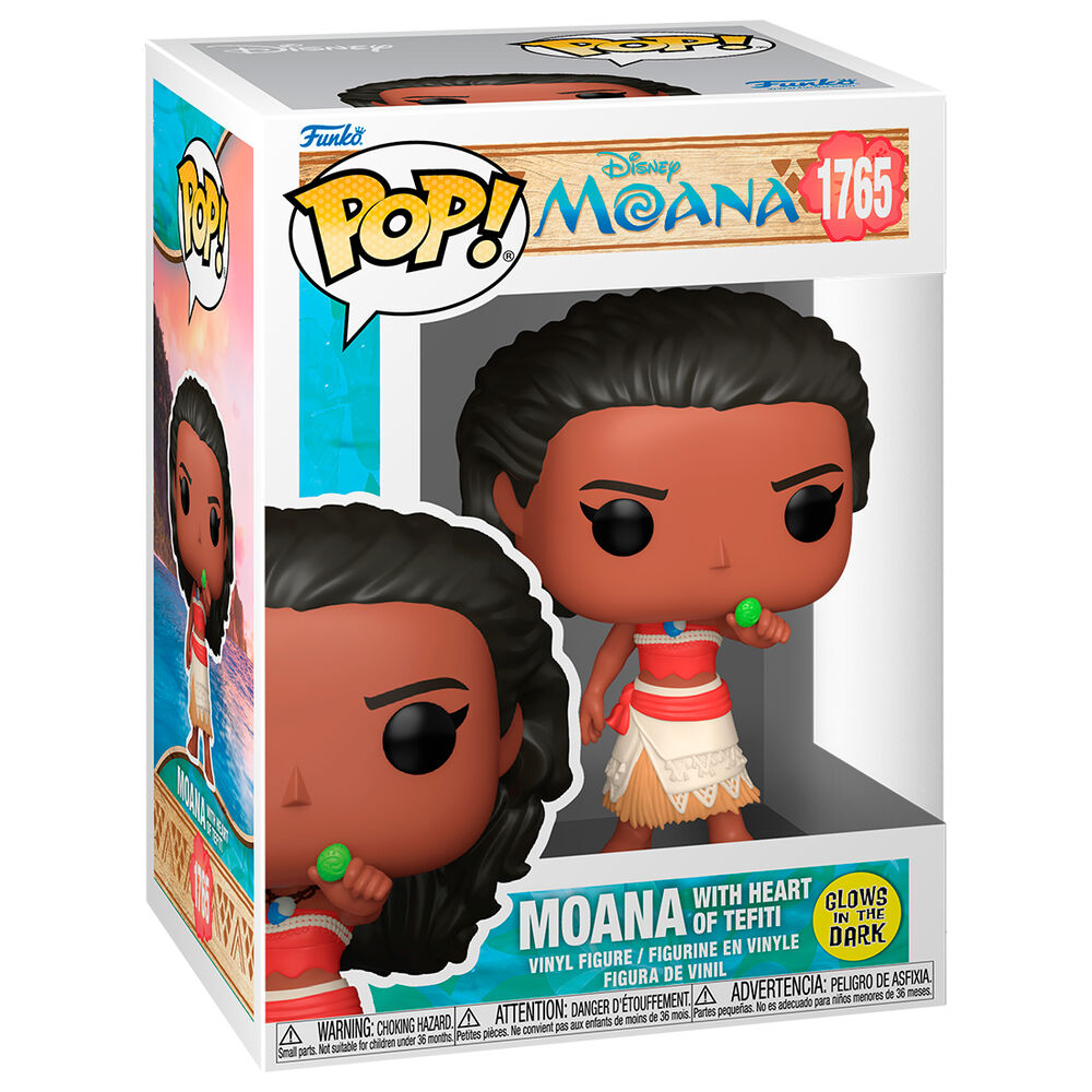 pop figure disney vaiana moana 3 moana with heart of tefiti