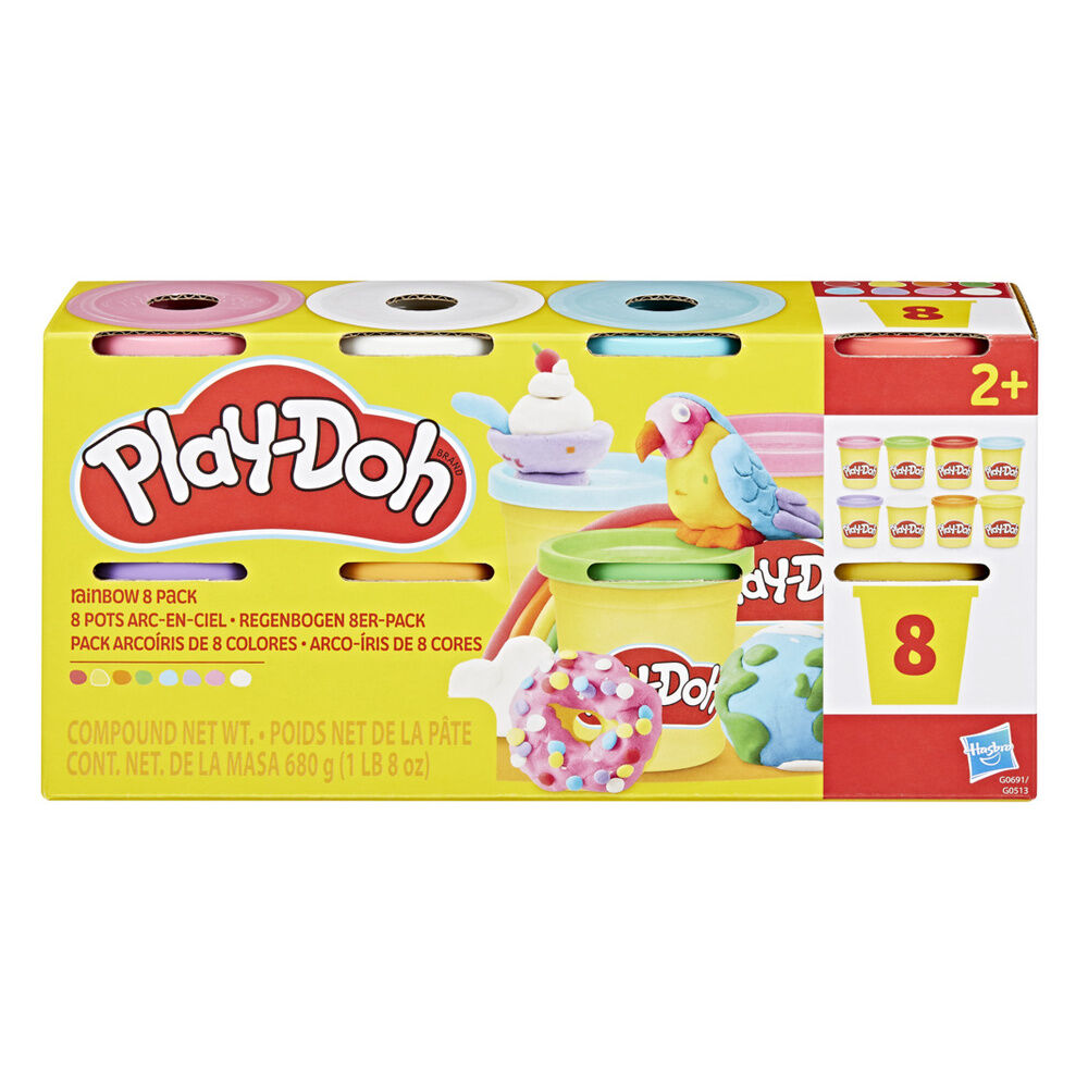 Set mit 8 Play Doh Knetdosen