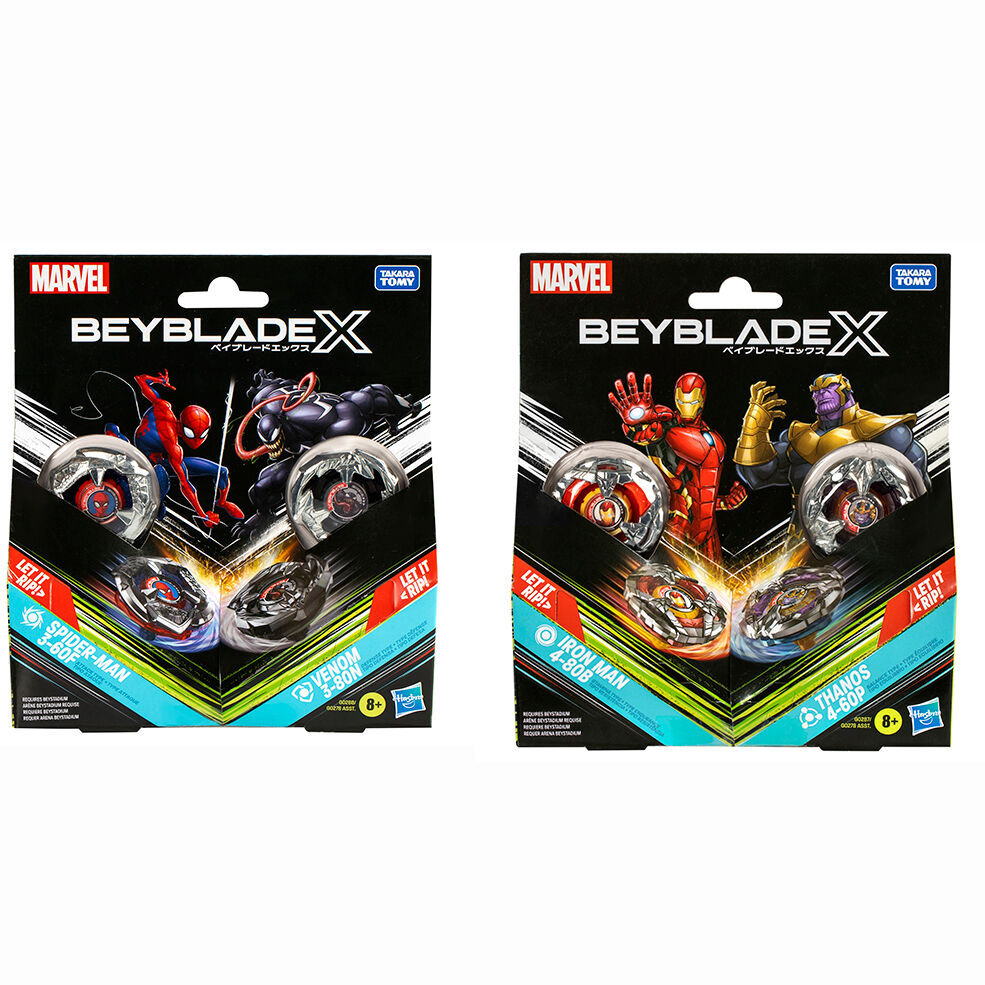 beyblade x marvel assorted starter kit