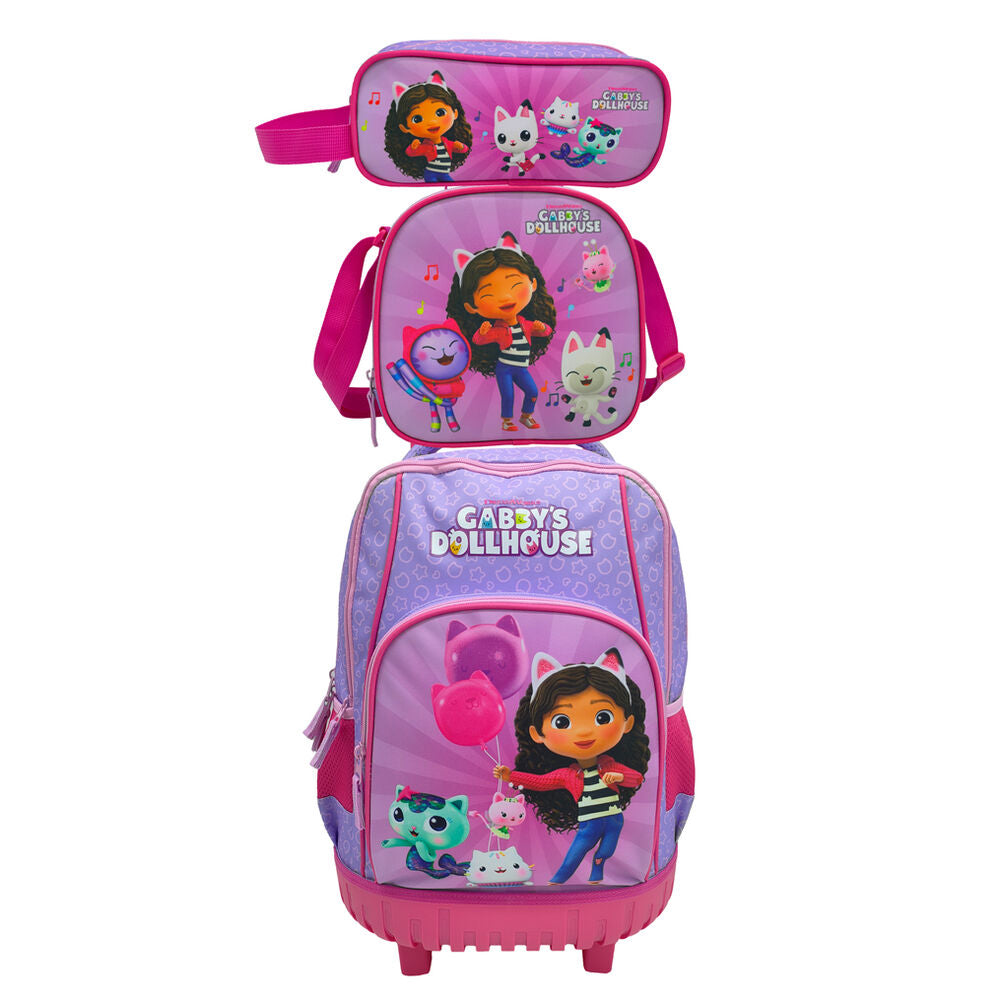 Gabby's Dollhouse Trolley Set with Lunch Bag and All-Purpose Bag