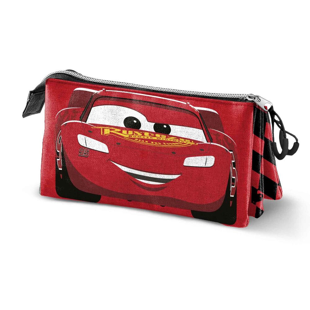 speed cars disney pixar triple pencil case