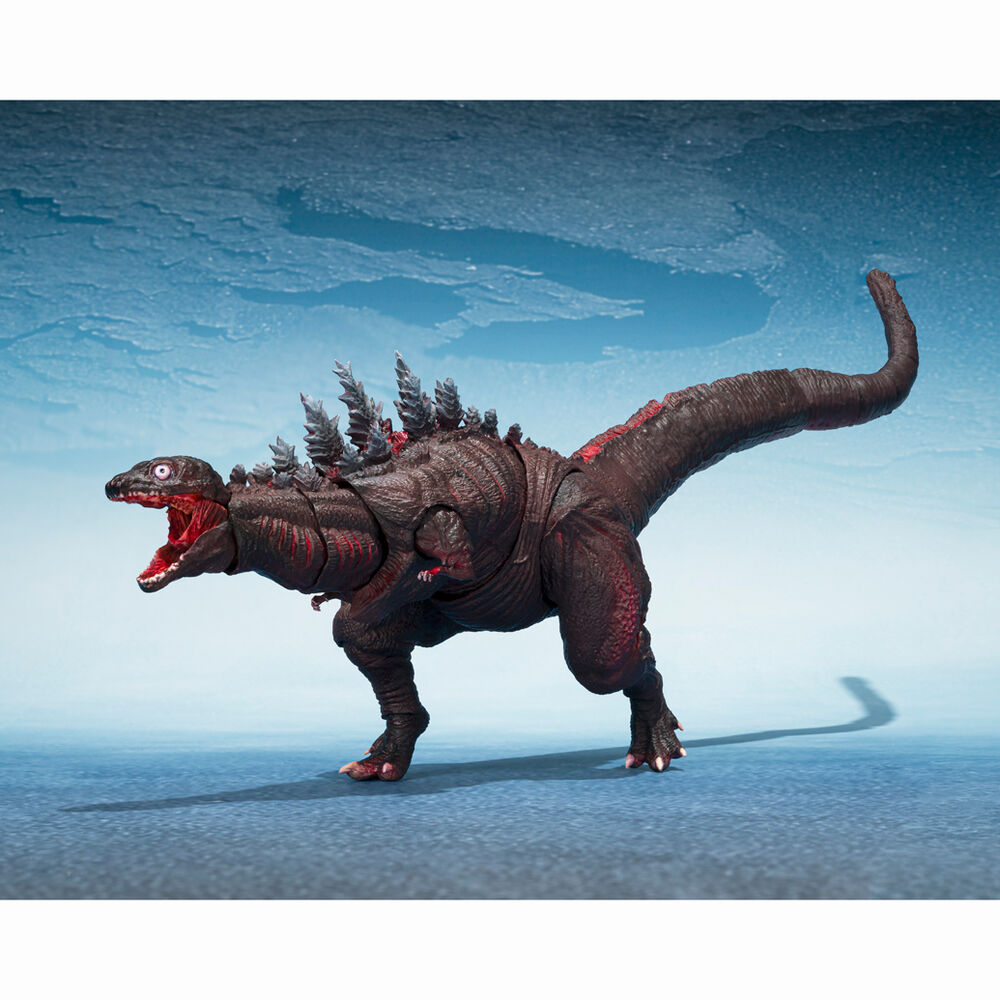 Set di personaggi S H MonsterArts La seconda forma e la terza forma e la gigantesca creatura non identificata Godzilla