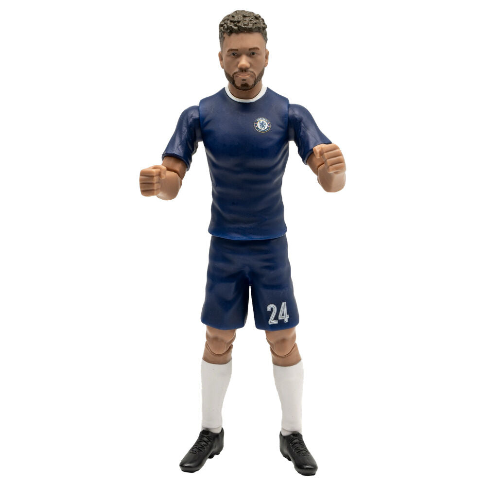 Action figure di Reece James del Chelsea alta 20 cm