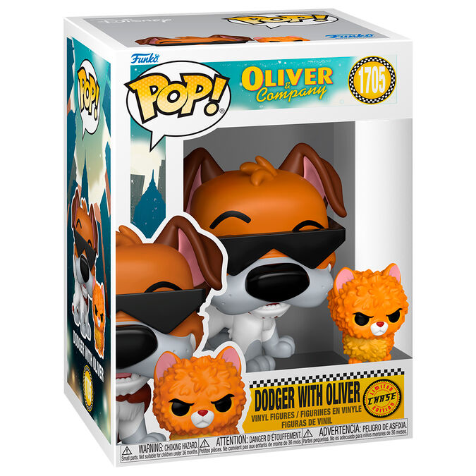 Figura POP Disney Oliver & Company Dodger con Oliver 5 1 Chase