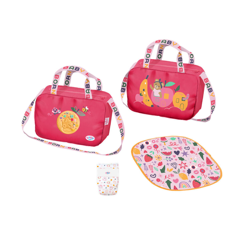 baby born changing bag with pins