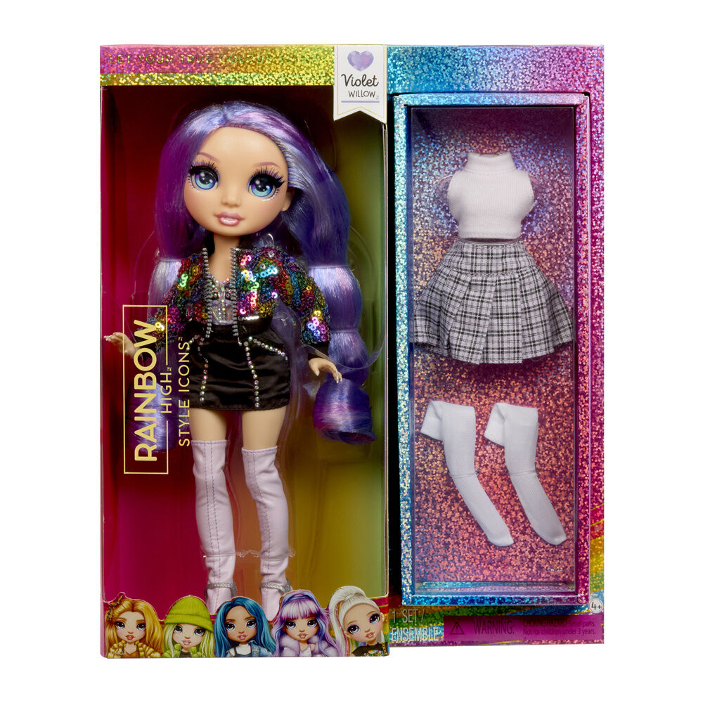 violet style icons fashion dolls rainbow high doll