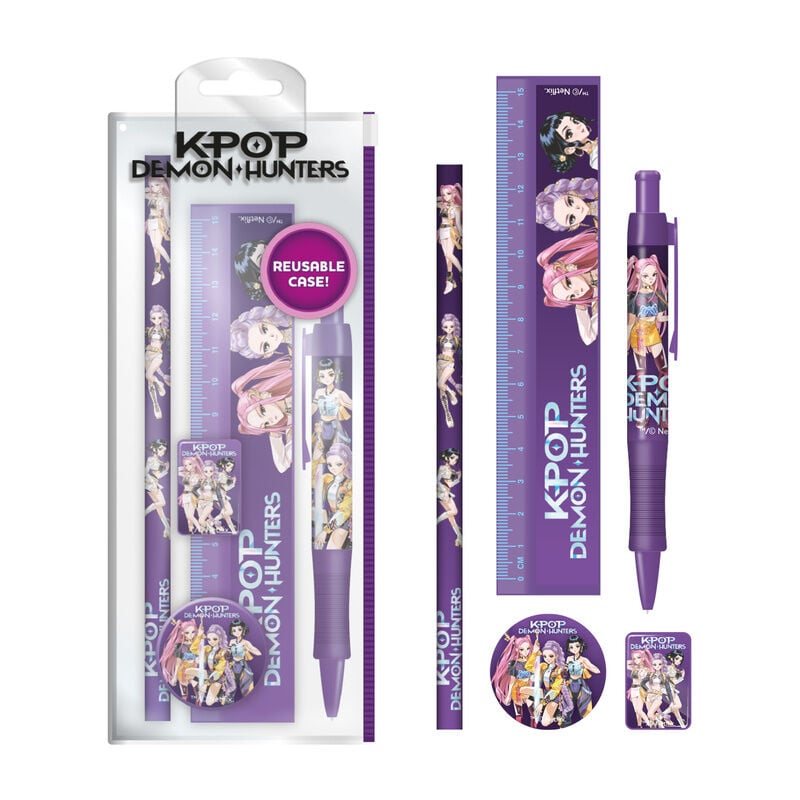 KPop Demon Hunters stationery set