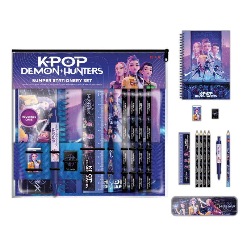 kpop demon hunters a5 notebook stationery set