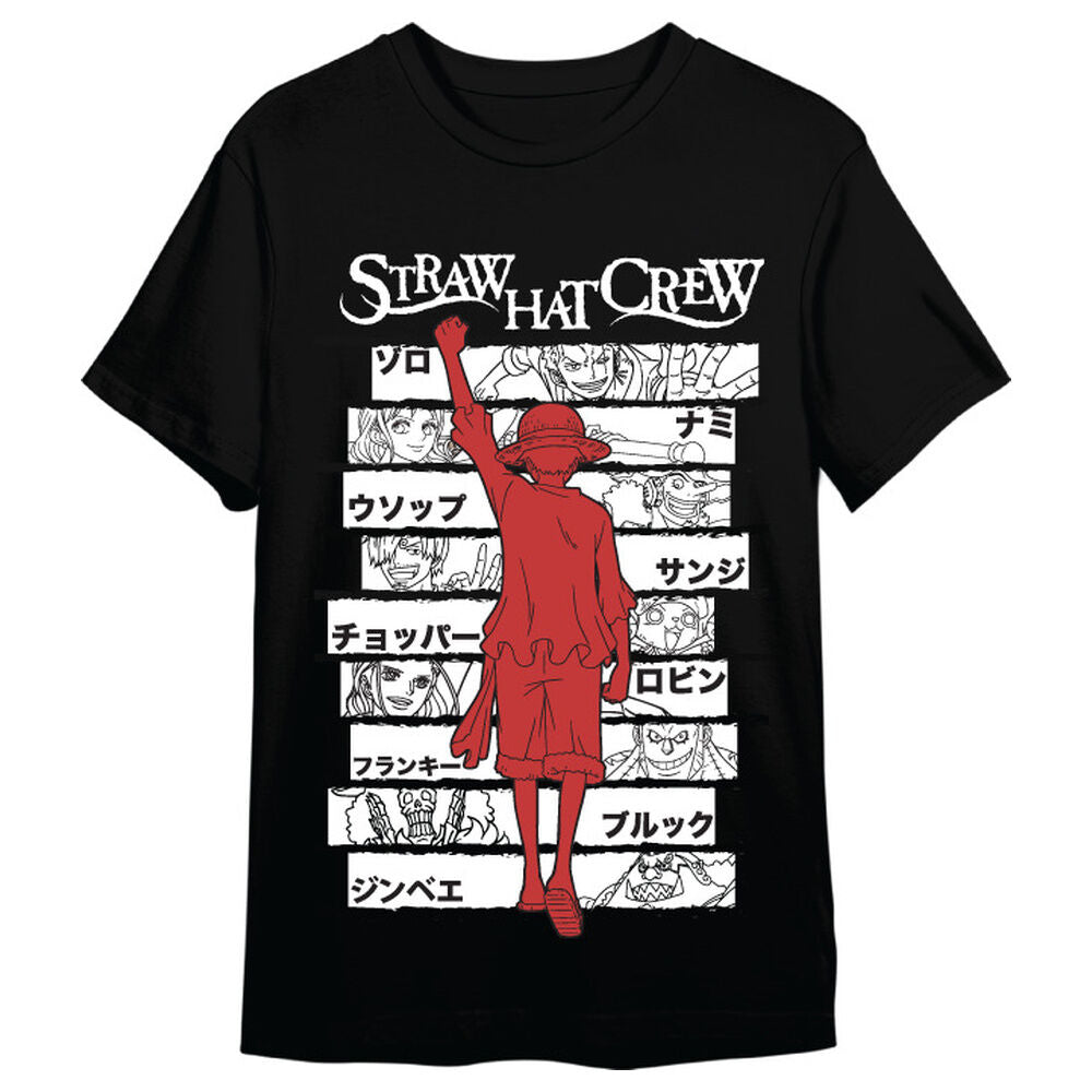 monkey d luffy straw hat crew one piece adult t shirt