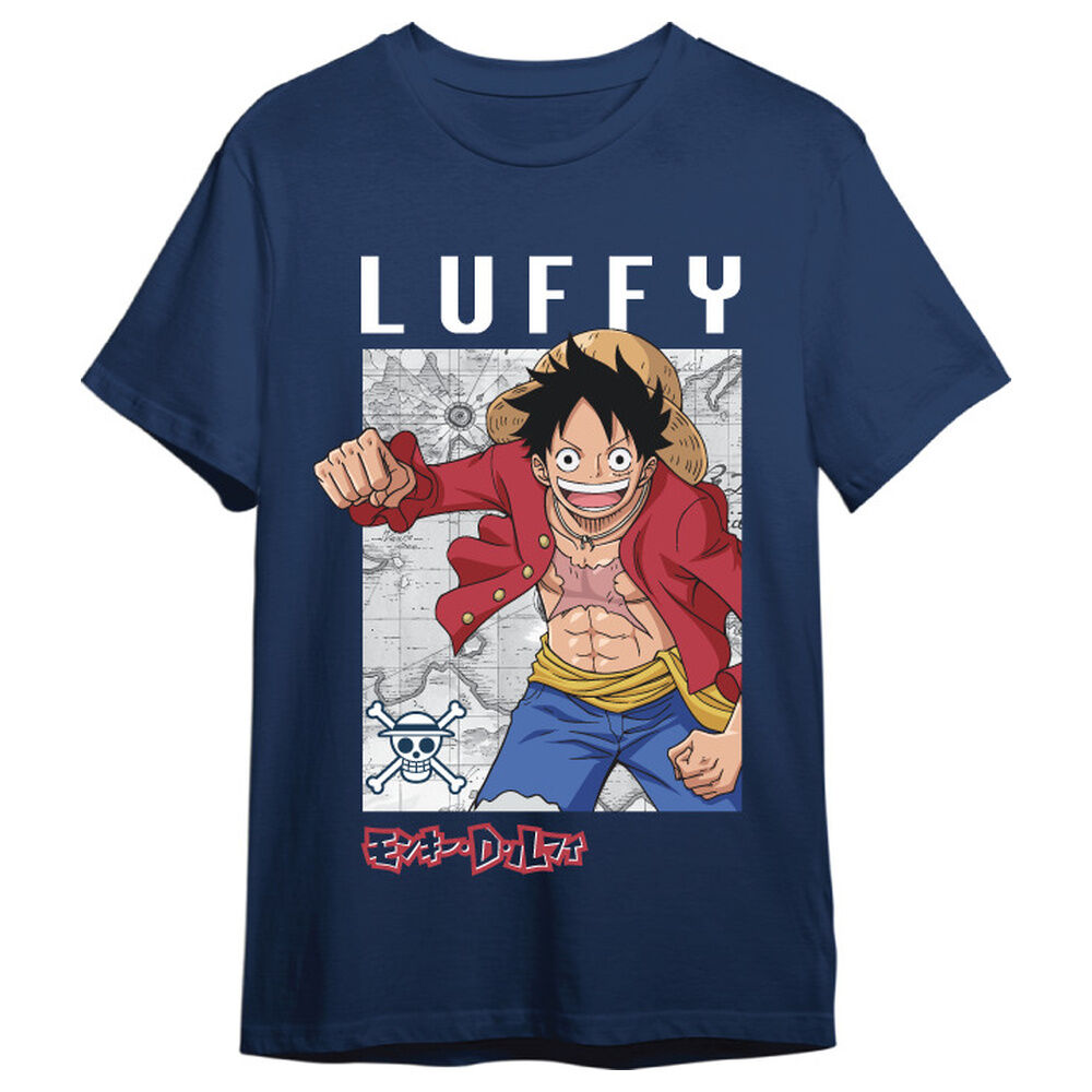 Monkey D. Luffy Map One Piece adult t-shirt