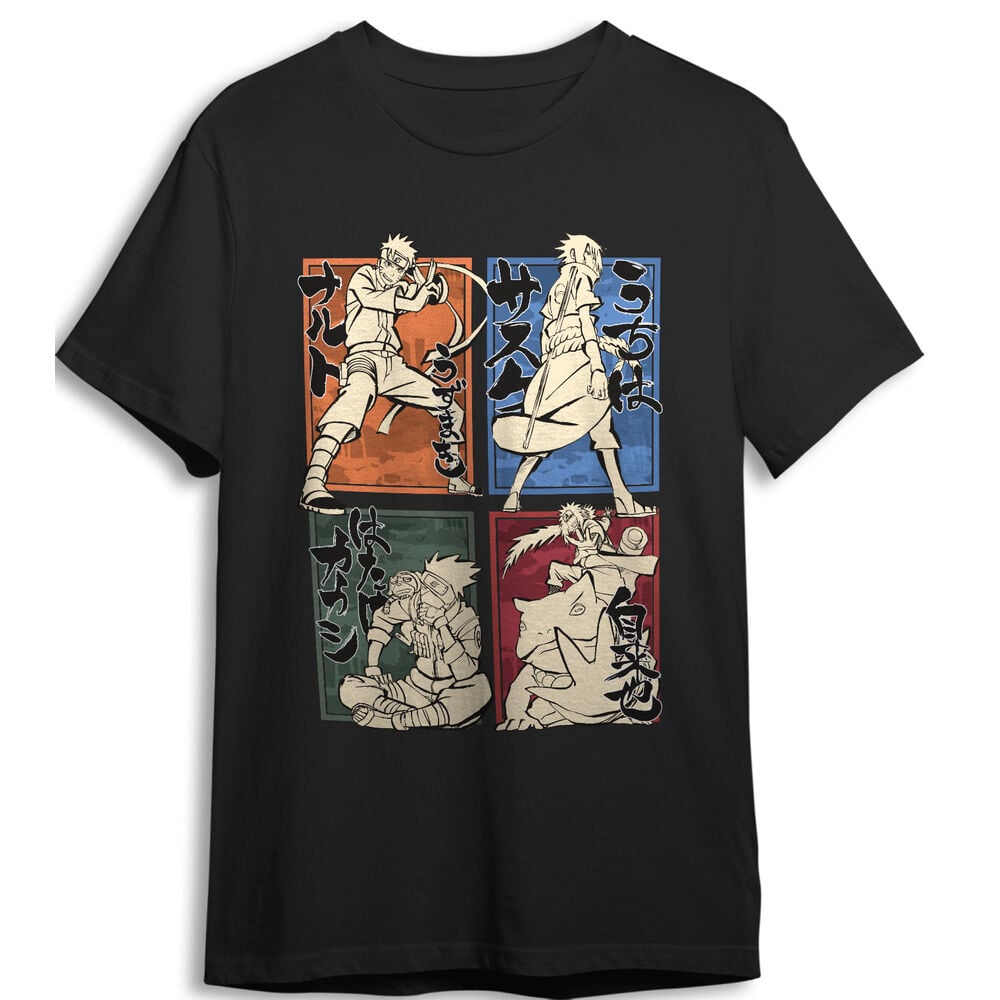 Naruto Shippuden Characters T-Shirt for Adults