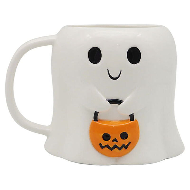 spooky trick or treat ghost mug
