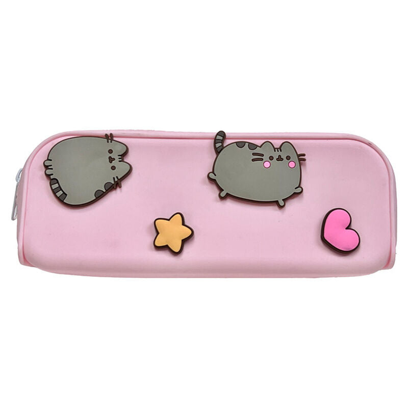 pusheen cat accessories case with stars and hearts
