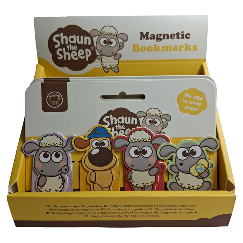 shaun the sheep magnetic bookmark set