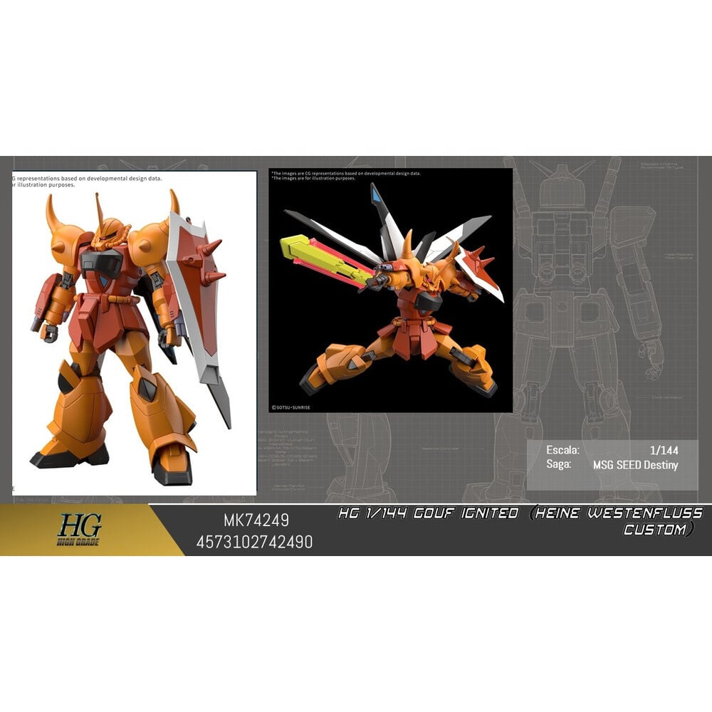 HG 1144 Gouf Ignited Heine Westenfluss custom Mobile Suit Gundam model kit