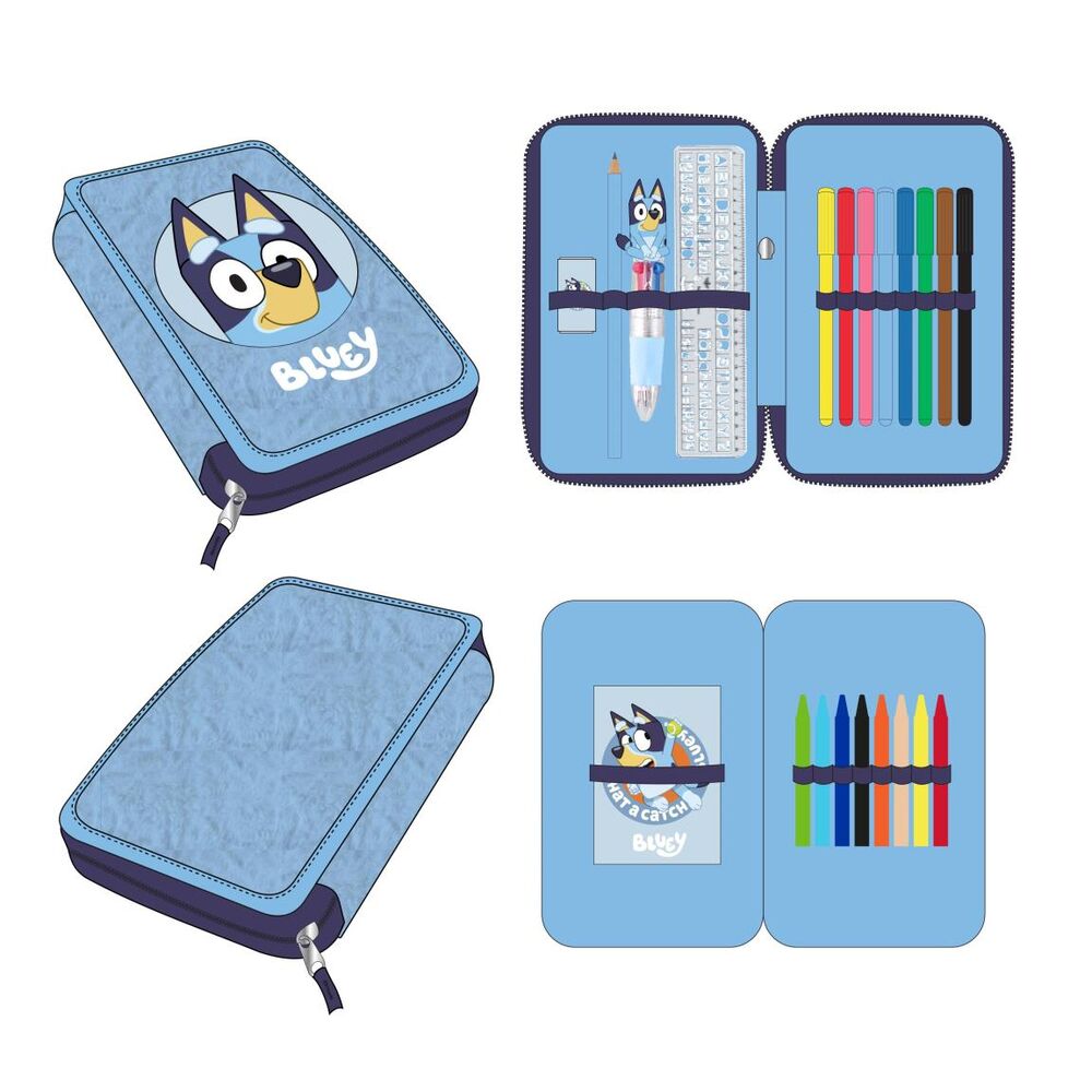 Bluey double pencil case