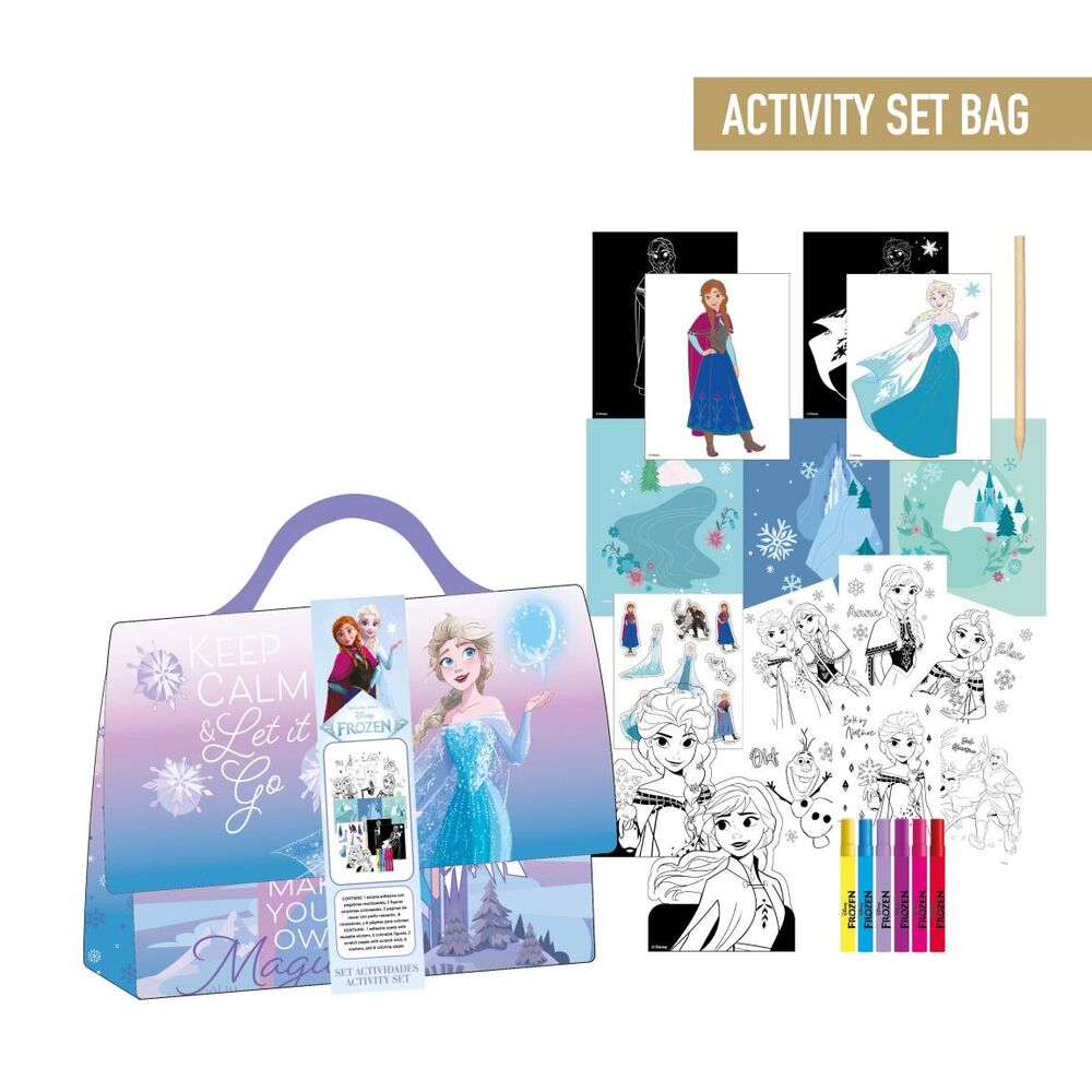 disney frozen colorable bag set