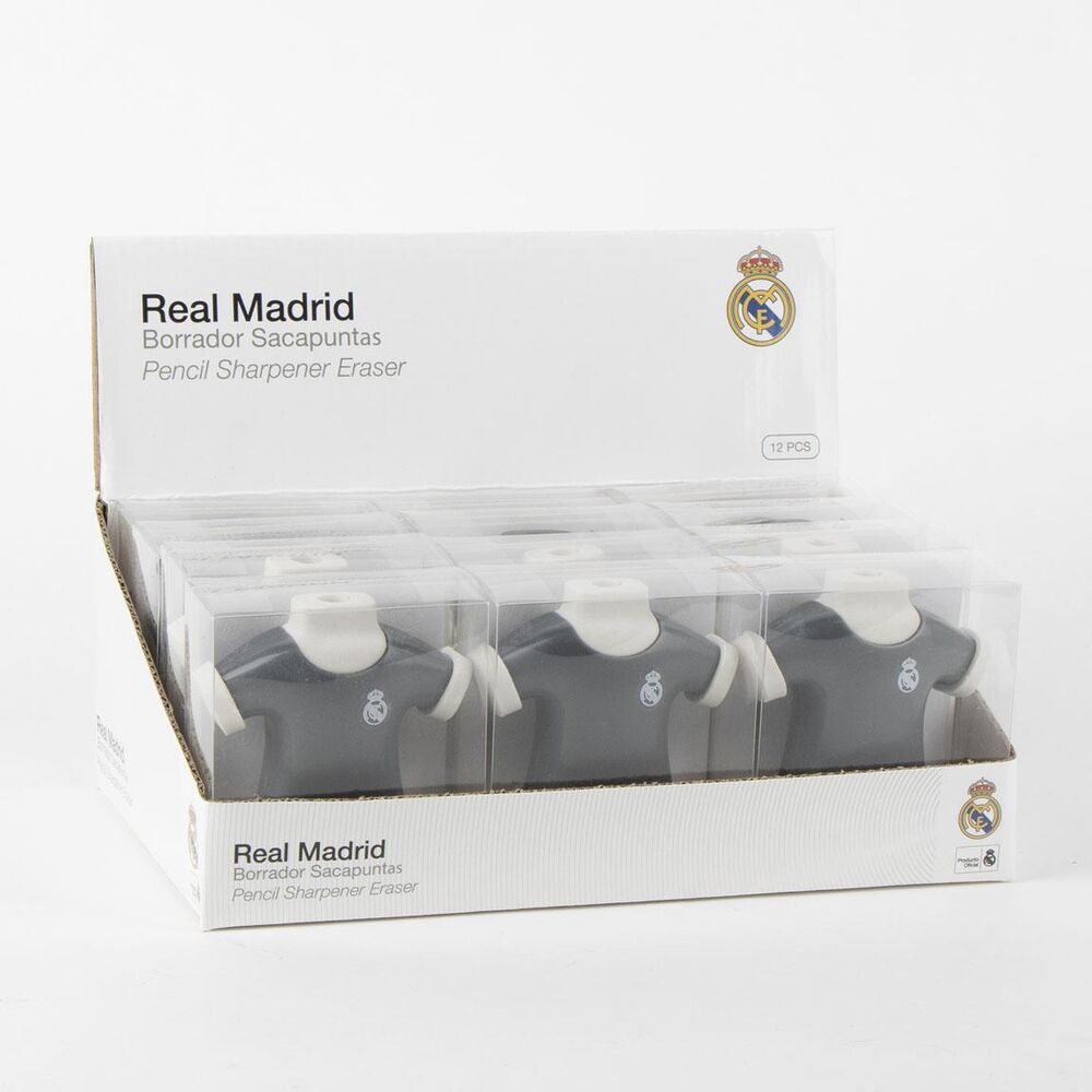 Assortimento di gomme e temperamatite del Real Madrid
