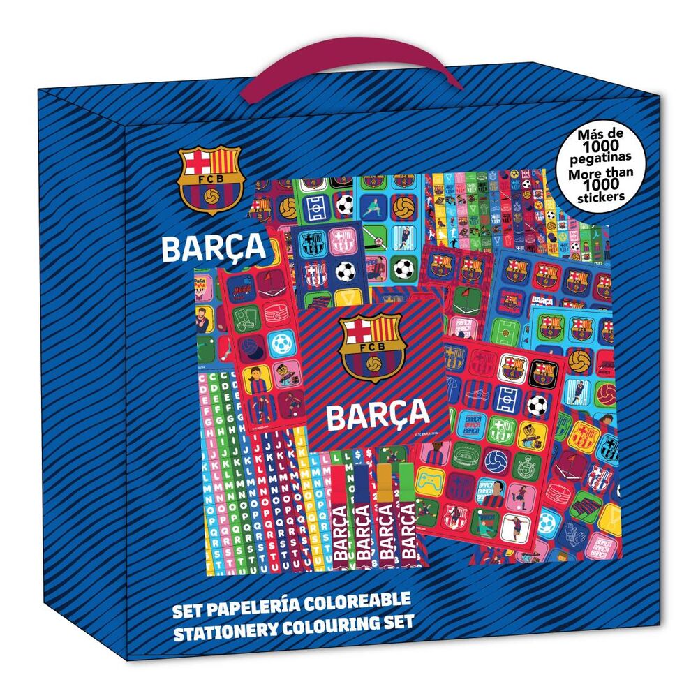 fc barcelona sticker set