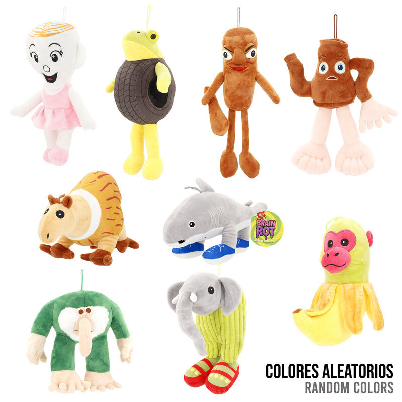 italian brainrot 25cm assorted plush hanging toy
