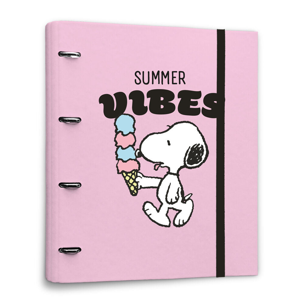 snoopy 4 ring binder