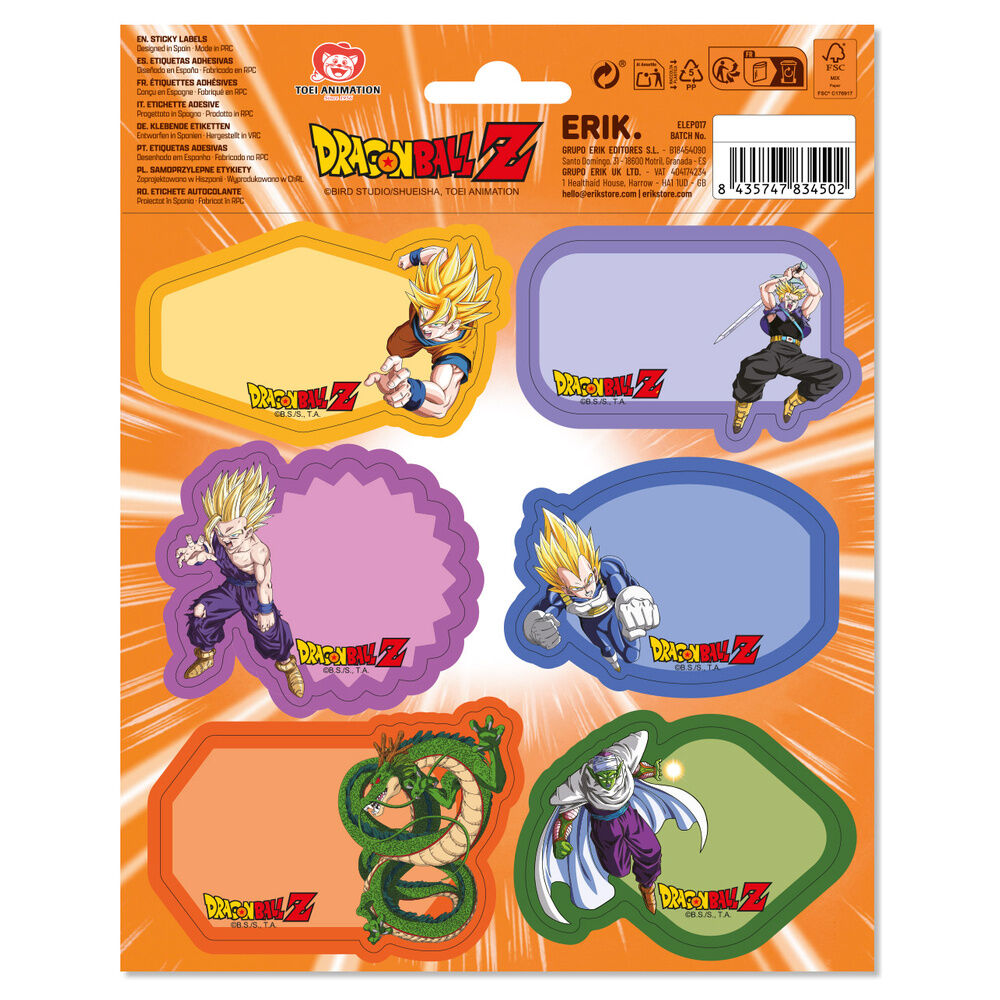 Etykiety samoprzylepne Premium Dragon Ball