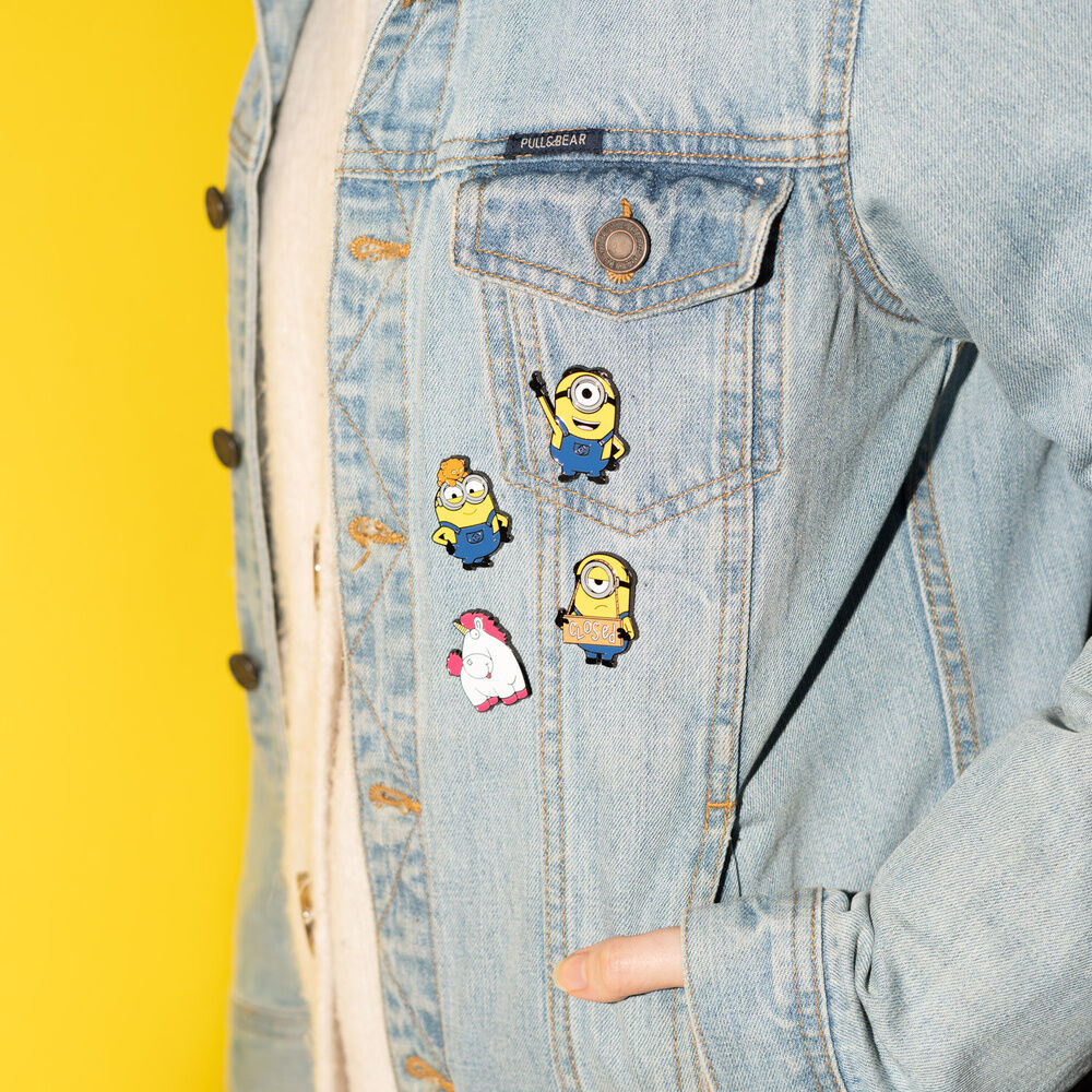 Set di 4 spille dei Minions